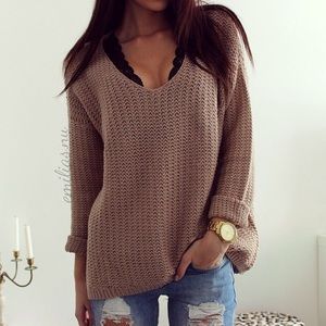 Brown Knit sweater